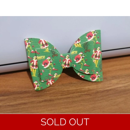 Grinch Single Hair Bow